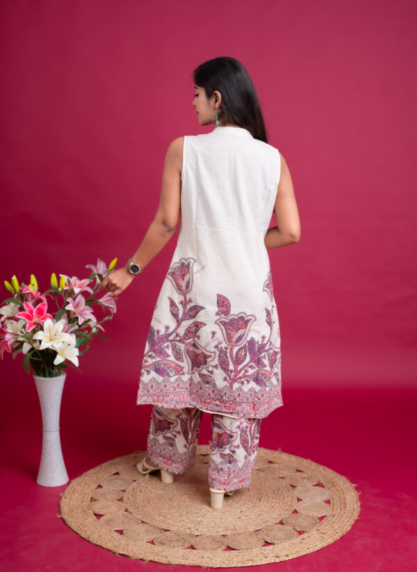 Khadi Blossom Sleeveless Co-ord Set - Image 2